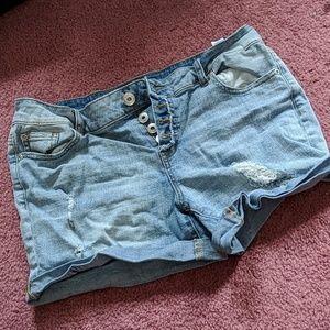 Distressed Jean Shorts